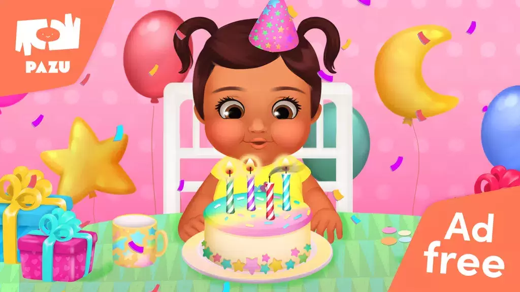 Baby Birthday Maker Game Captura de pantalla 1