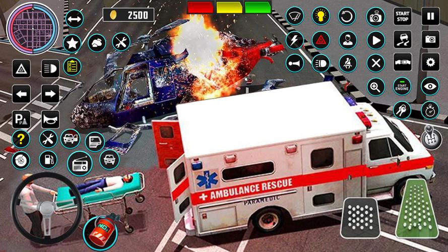 Heli Ambulance Simulator Game Schermafbeelding 3