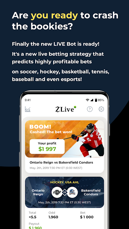 Live Bet Zlive Tangkapan skrin 2