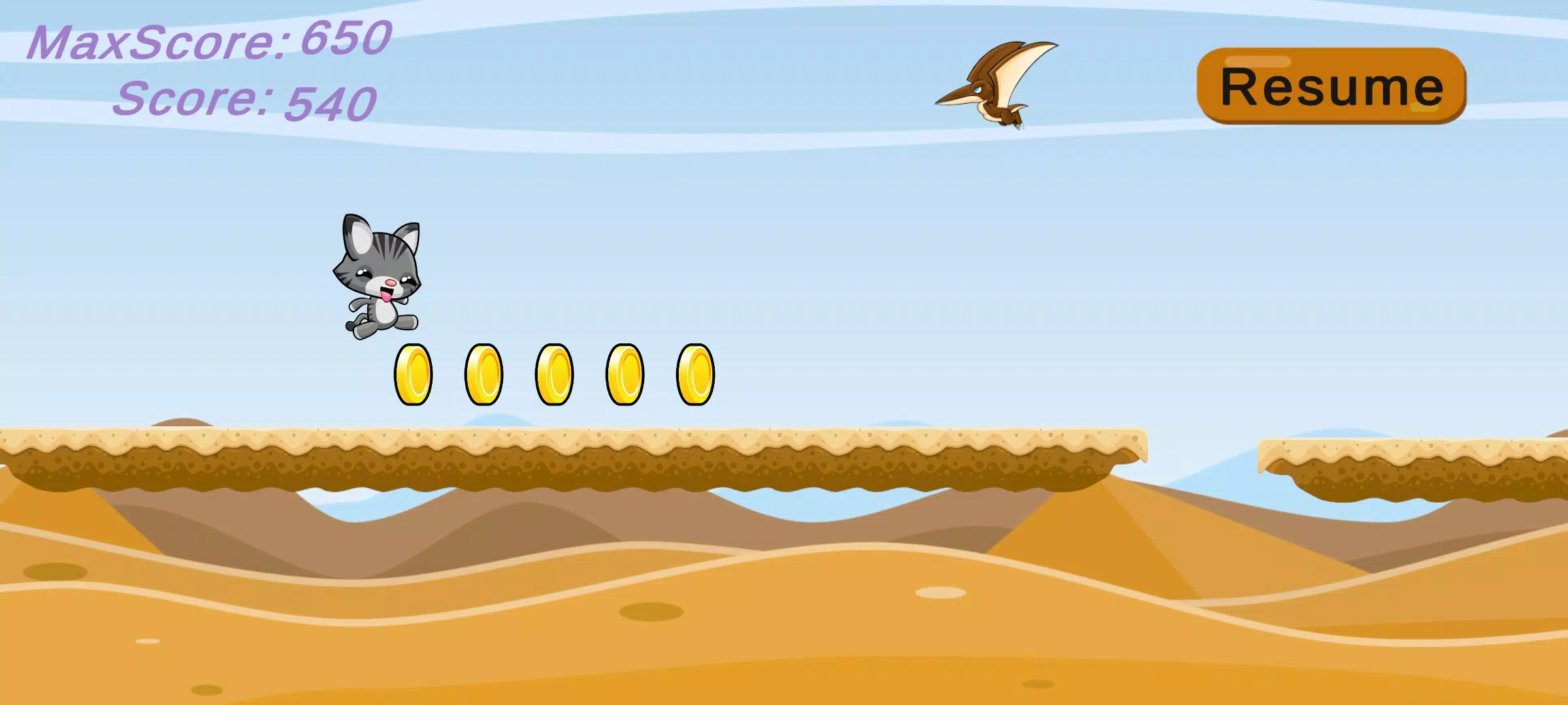 Cat Runner Adventure ภาพหน้าจอ 1