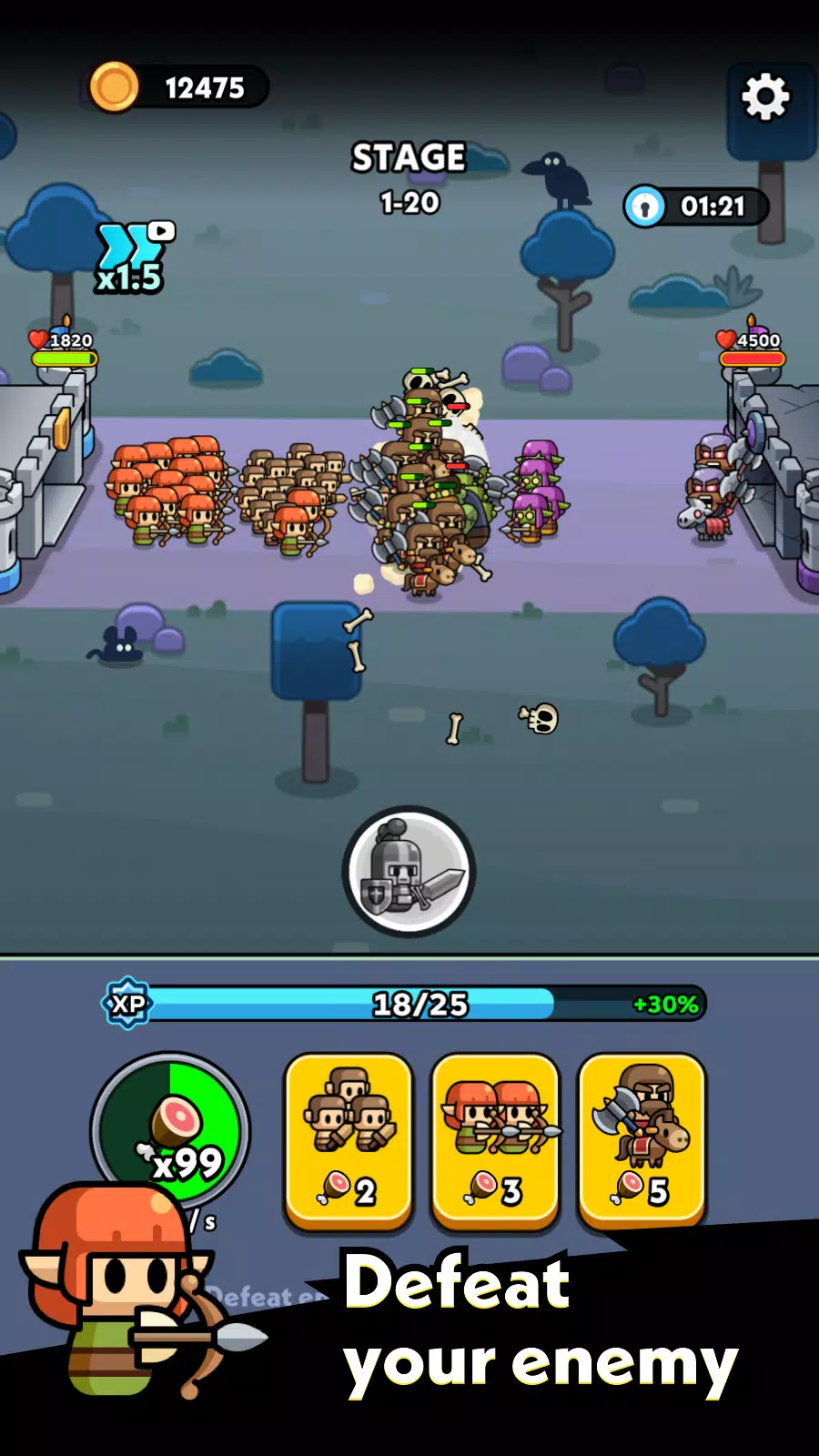 Tiny Warriors Go! Ảnh chụp màn hình 1