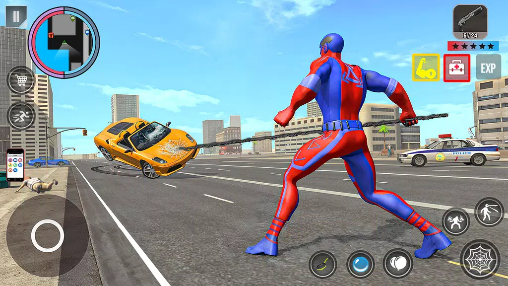 Spider Rope Action Game Captura de pantalla 2