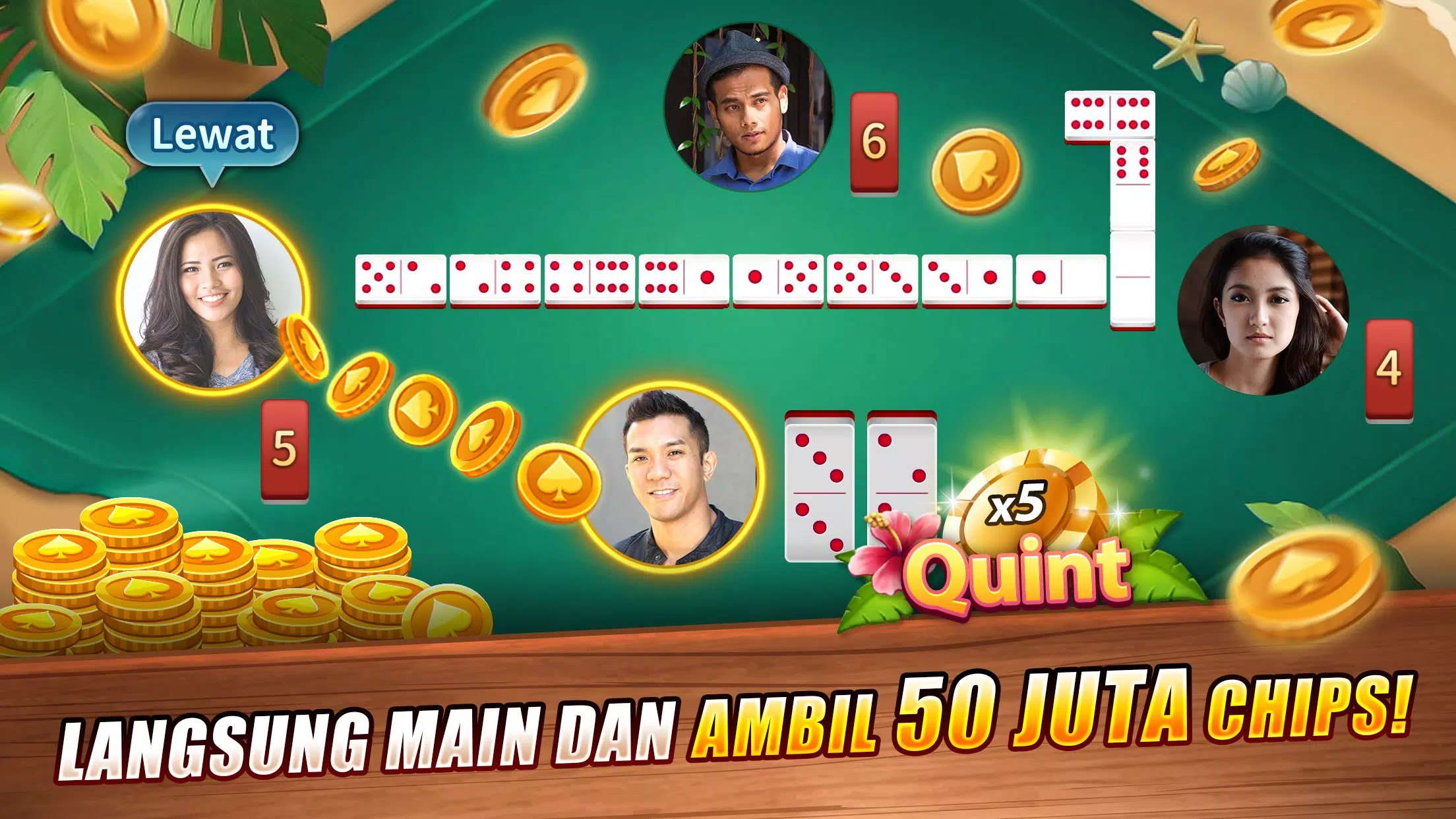 LUXY Domino Gaple QiuQiu Poker ภาพหน้าจอ 0