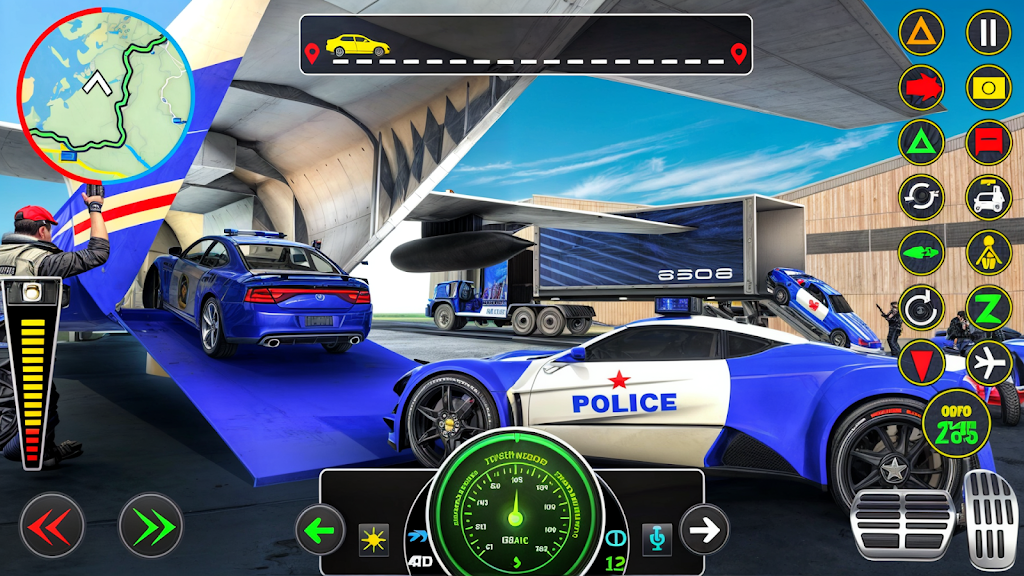 Police Muscle Car Cargo Plane スクリーンショット 0