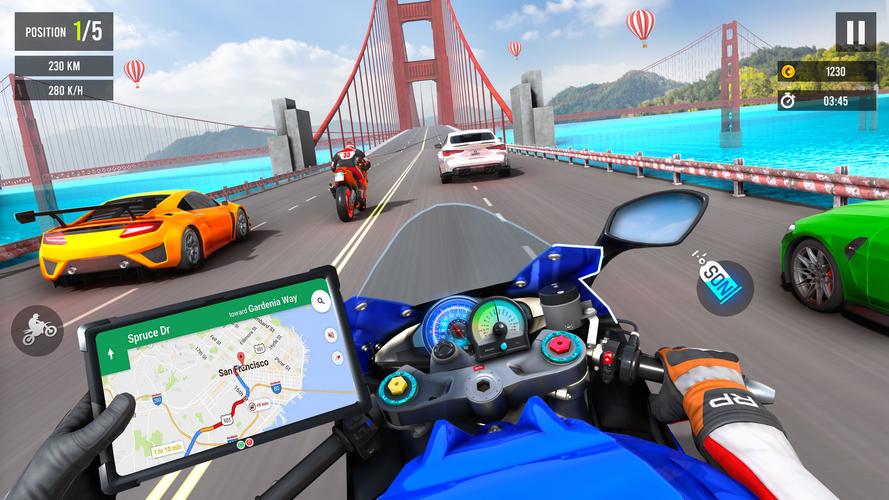 Moto Traffic Bike Race Game 3d 螢幕截圖 2