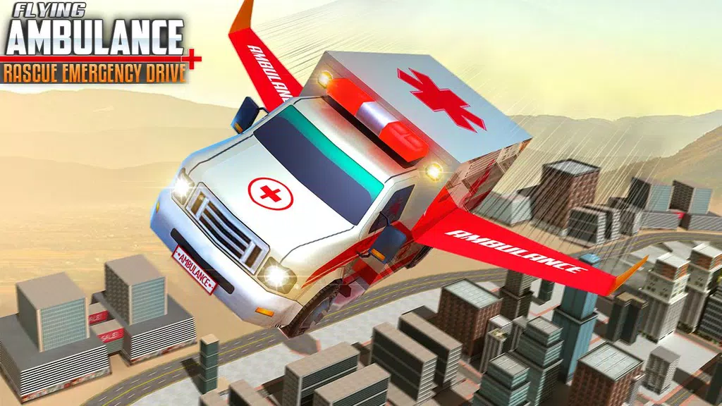 Flying Ambulance Rescue Drive Captura de pantalla 2