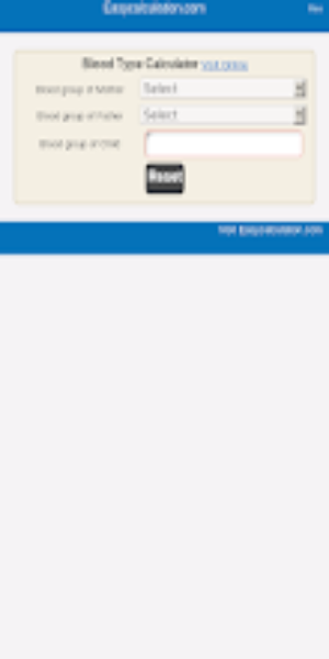 Blood Type Calculator スクリーンショット 0