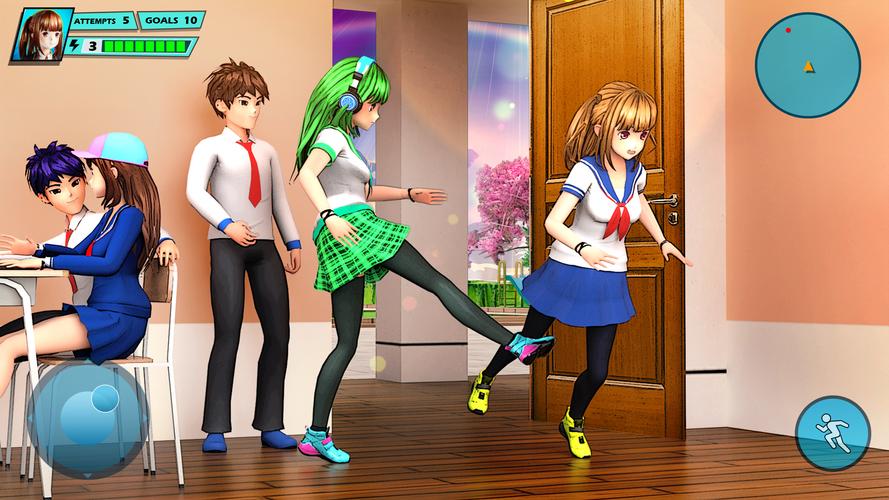 School Love Life: Anime Games Captura de pantalla 0