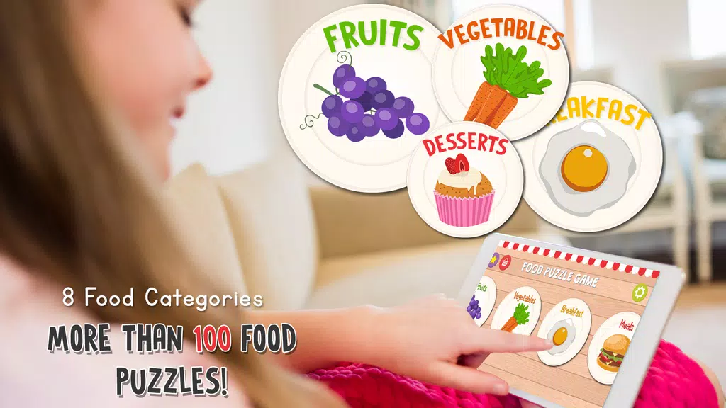 Schermata Food Puzzle for Kids 2