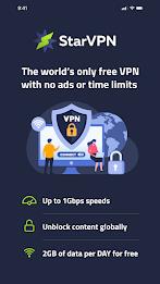 StarVPN: Private & Secure VPN ภาพหน้าจอ 0