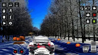 Halloween Snow City Drive Screenshot 1