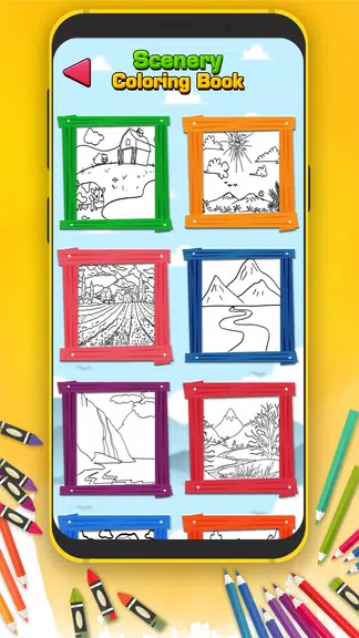 Scenery Coloring Book Screenshot 2