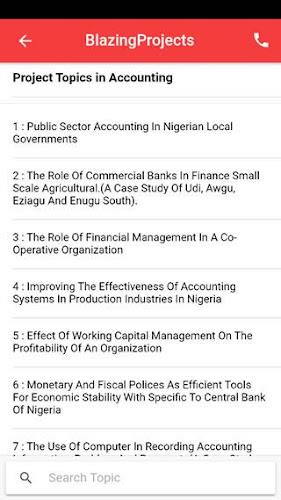 Project topics app - final yea Screenshot 1