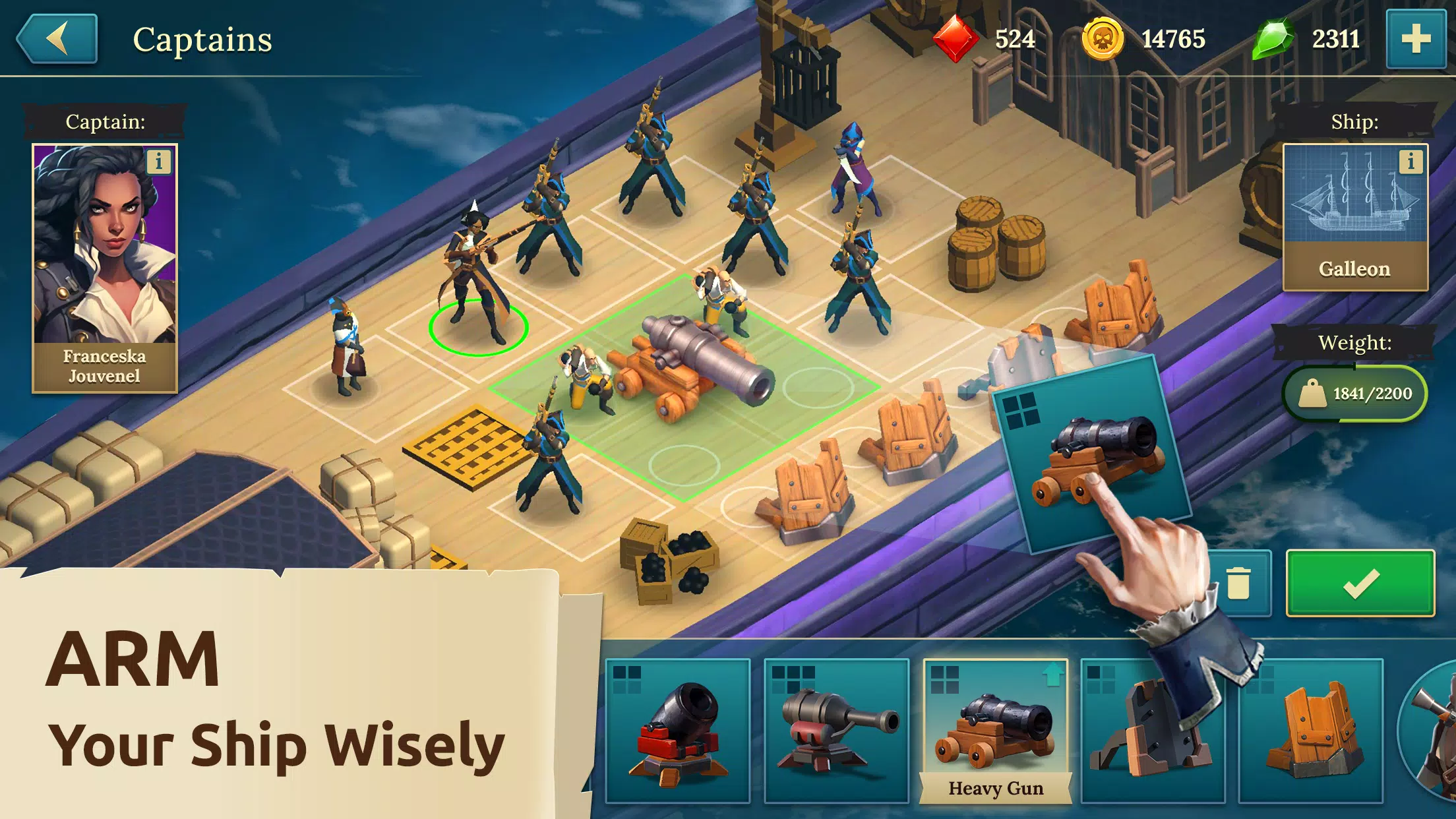 Pirate Ships・Build and Fight স্ক্রিনশট 1