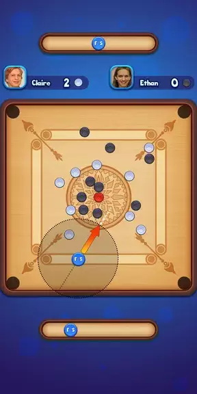 Carrom Strike - Disc Pool Game スクリーンショット 1