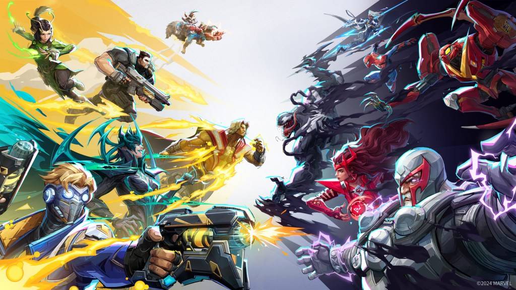 Marvel Rivals key art illustrating win rate disparities.