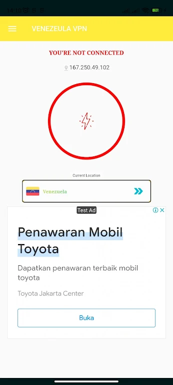 VPN VENEZUELA ဖန်သားပြင်ဓာတ်ပုံ 2