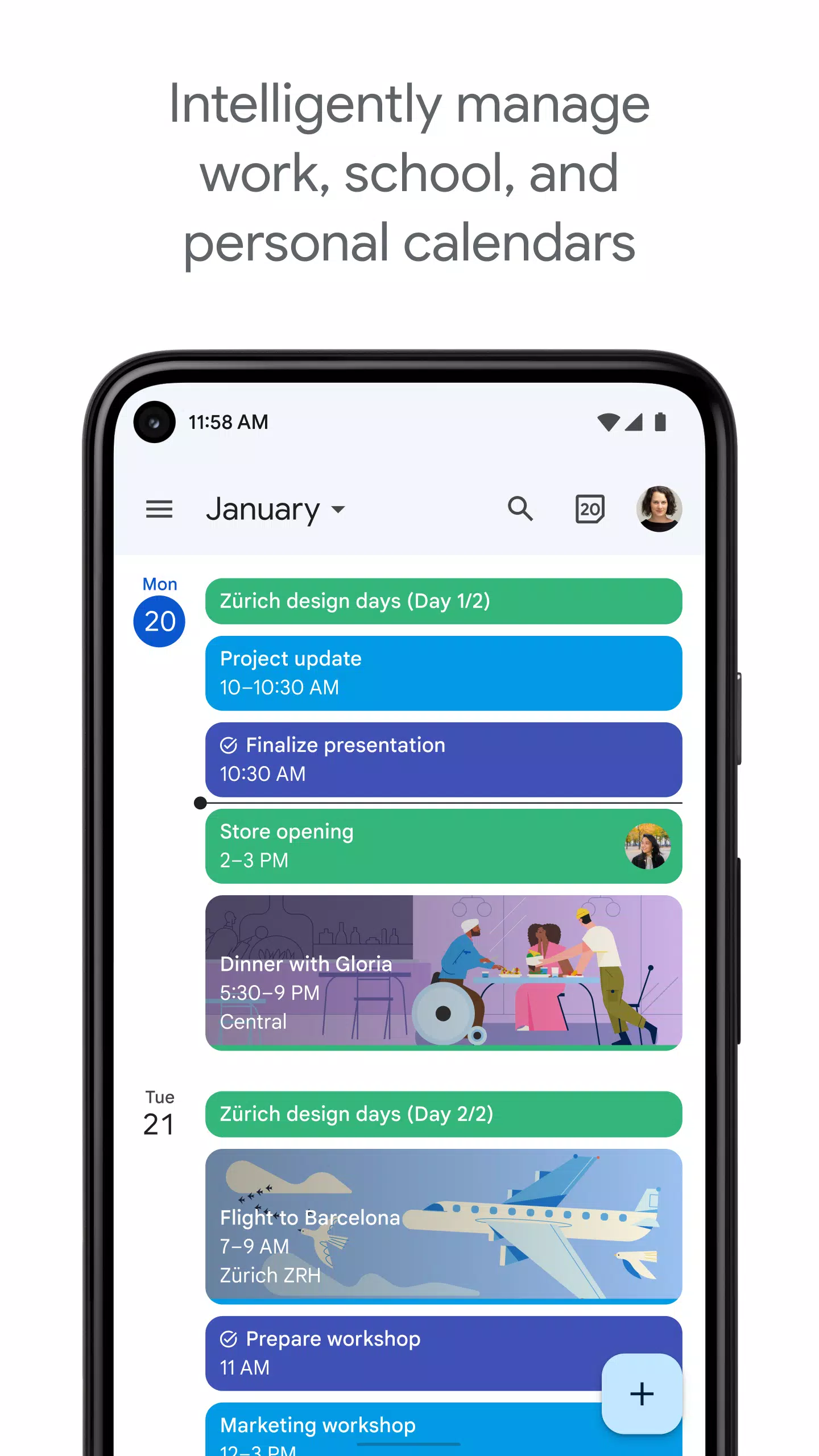Google Calendar ဖန်သားပြင်ဓာတ်ပုံ 0