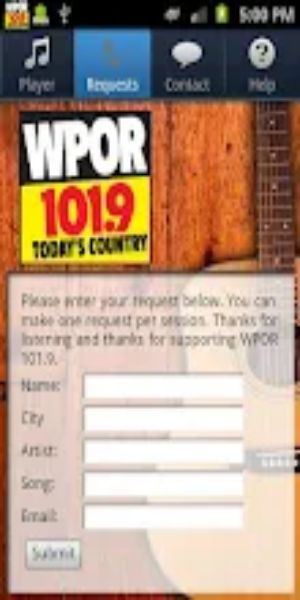 WPOR 101.9 Tangkapan skrin 2