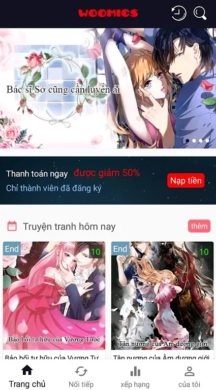 Ngôn Tình -- Webtoon,Manga,Comics スクリーンショット 0