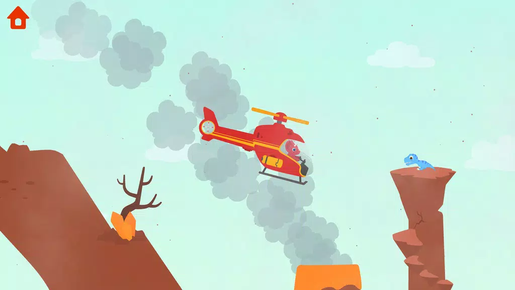 Dinosaur Helicopter Kids Games Schermafbeelding 2