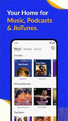 JioSaavn - Music & Podcasts Скриншот 0