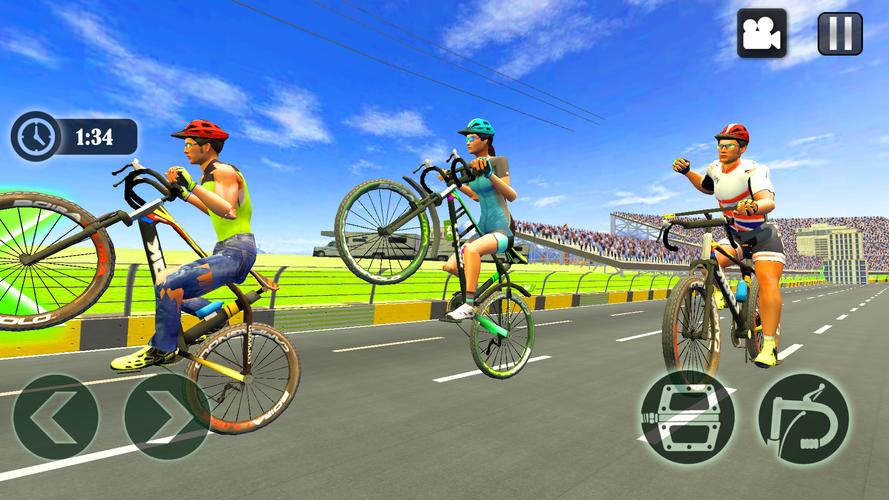Cycle Race Game Cycle Stunt Captura de pantalla 1