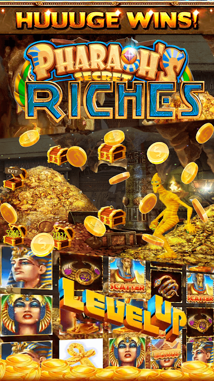 Pharaoh's Secret Casino Online Slot Machine Zrzut ekranu 1