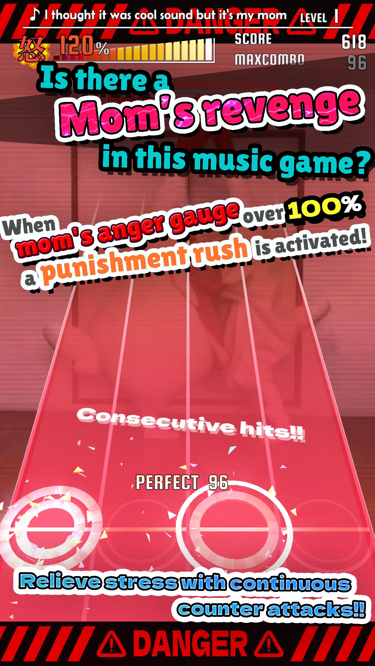 ChickenMom’s rhythm game ภาพหน้าจอ 1