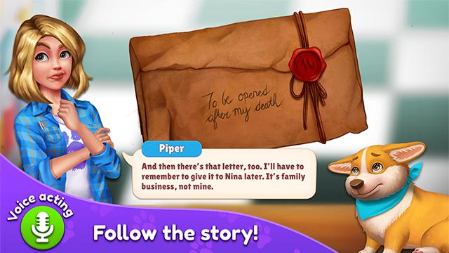 Piper's Pet Cafe - Solitaire Screenshot 2