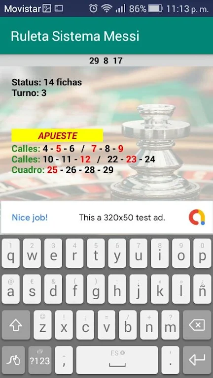 Roulette Messi System Screenshot 3