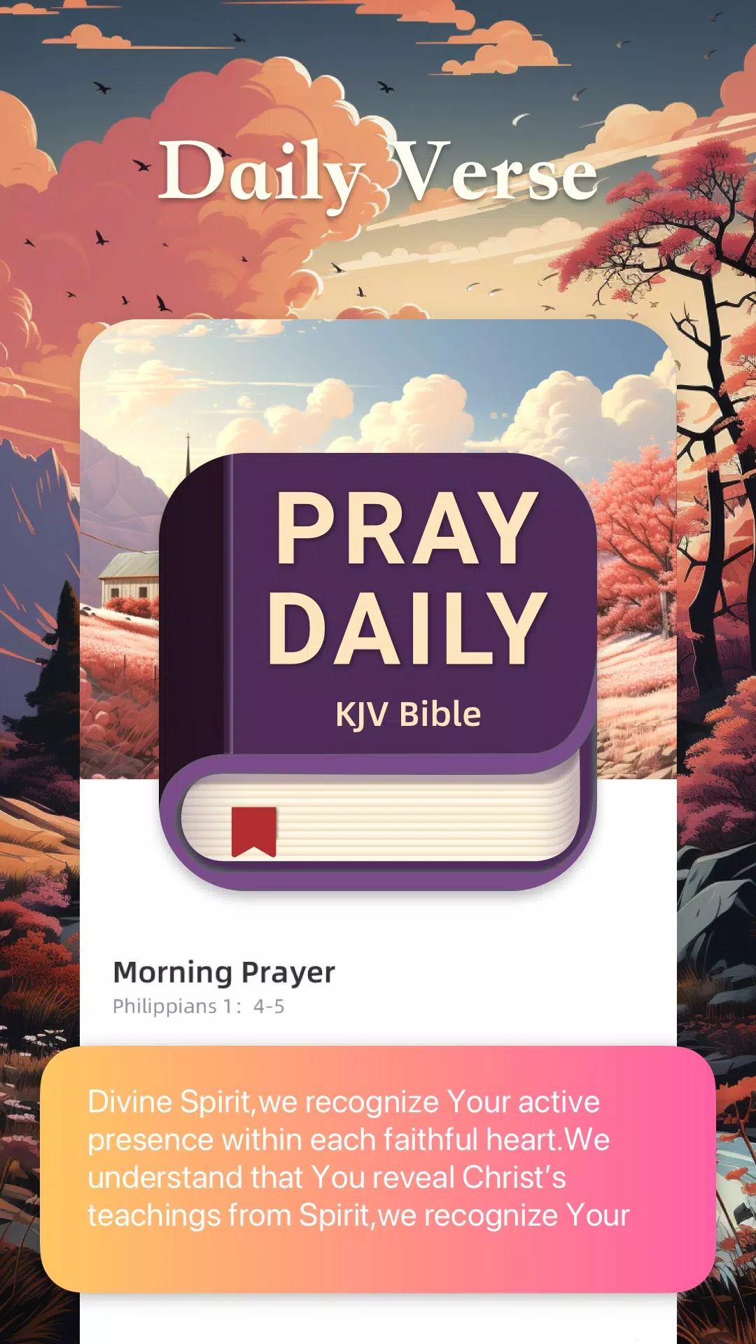 Pray Daily:KJV Bible 螢幕截圖 0