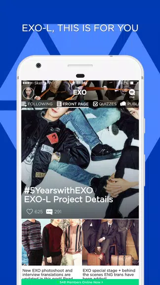EXO-L Amino for EXO Fans Ảnh chụp màn hình 0
