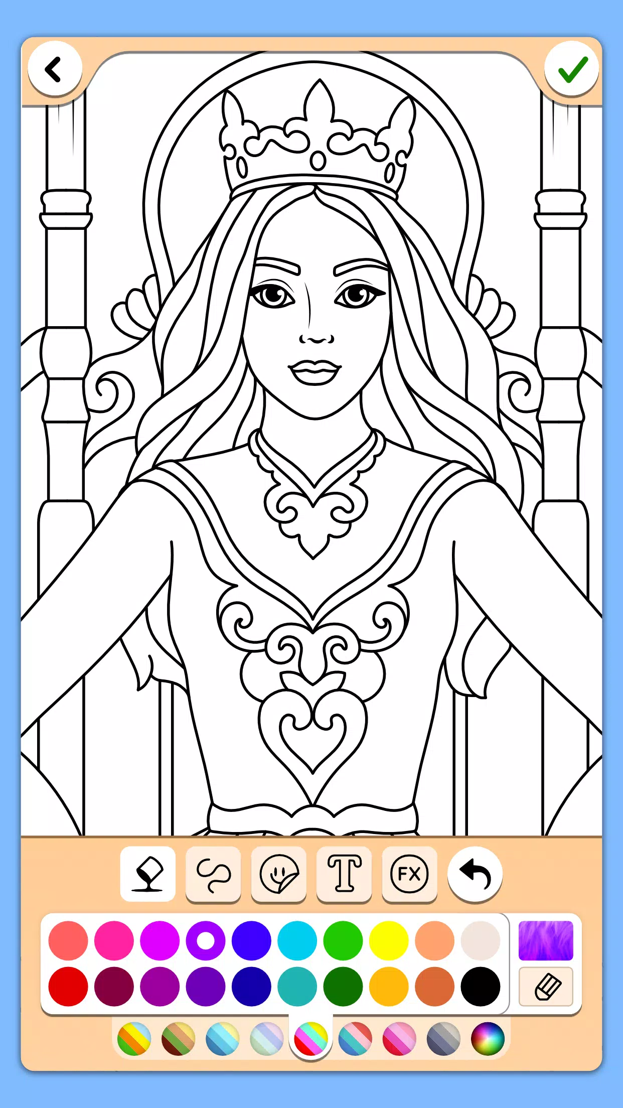 Princess Coloring Game Zrzut ekranu 0