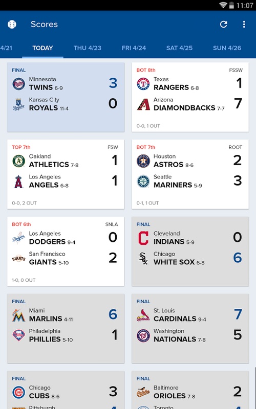 CBS Sports App: Scores & News 螢幕截圖 0