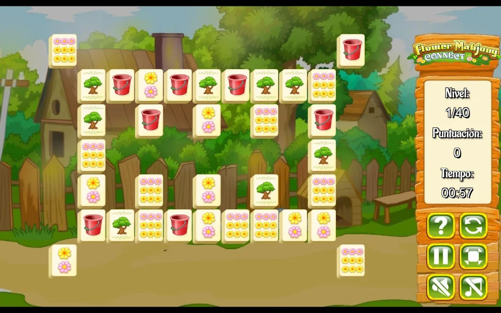 Flower Mahjong Flores 螢幕截圖 1