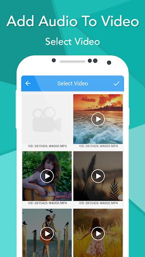 Add Audio To Video ภาพหน้าจอ 1