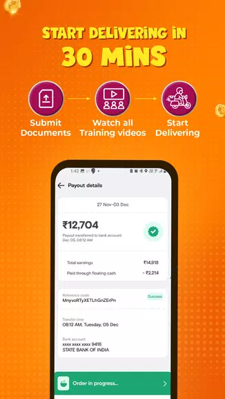 Schermata Swiggy Delivery Partner App 2