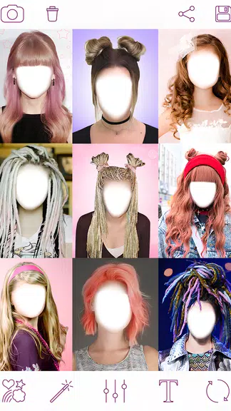 Penteados femininos Girls Hair Captura de tela 1