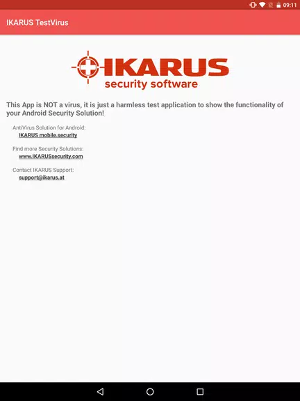 IKARUS TestVirus Screenshot 3