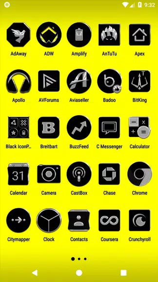 Black Icon Pack Zrzut ekranu 1