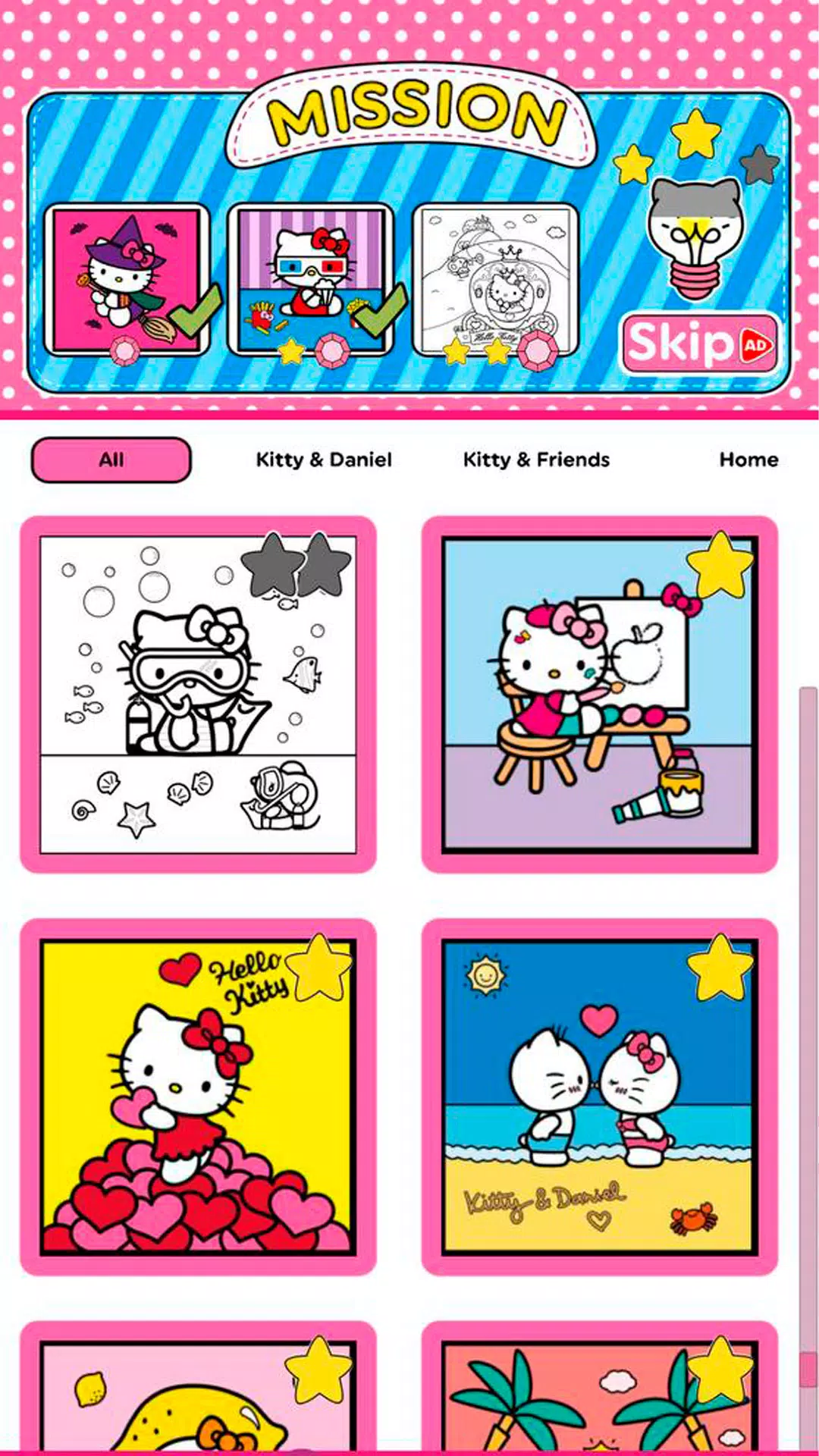 Hello Kitty: Coloring Book Zrzut ekranu 1