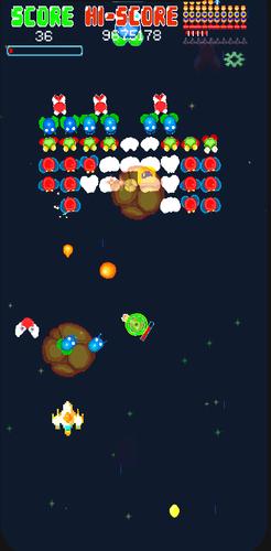 Galaxiga Retro Arcade Action Скриншот 1