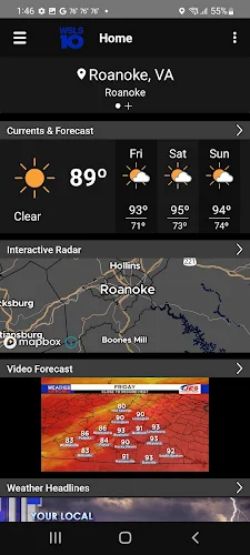 WSLS 10 Roanoke Weather スクリーンショット 0