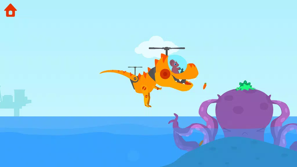 Dinosaur Helicopter Kids Games Schermafbeelding 3