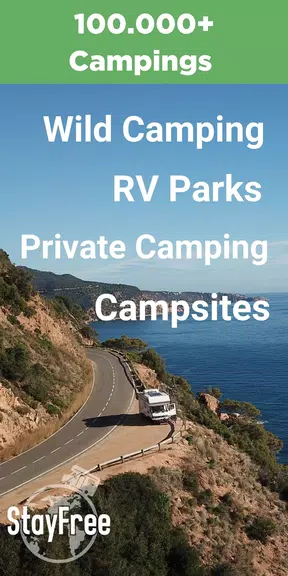 Camping App: StayFree Vanlife Tangkapan skrin 0