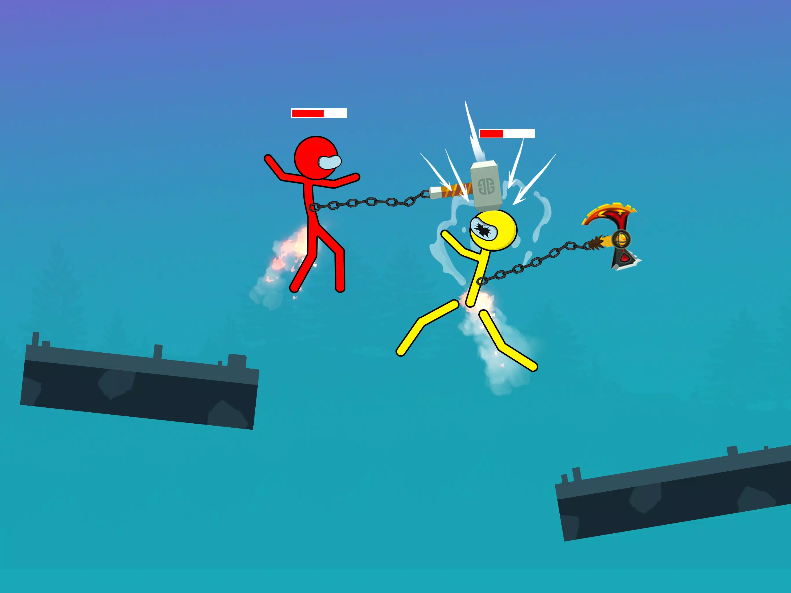 Stick Hero Stickman Smasher Tangkapan skrin 1
