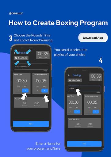 Bezuur Boxing Interval Timer 螢幕截圖 2