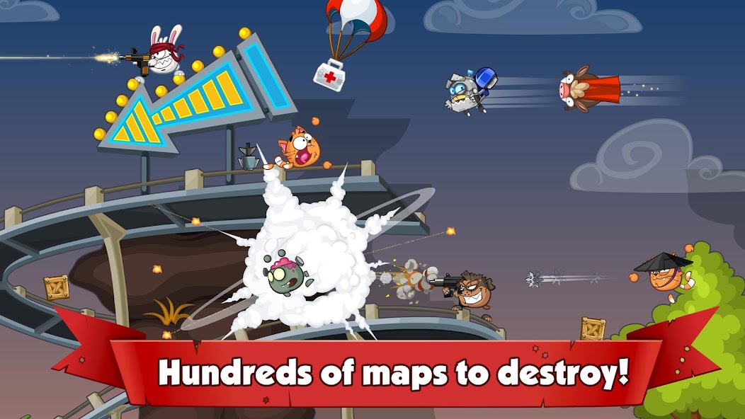 Wormix: PvP Tactical Shooter Mod 스크린샷 1