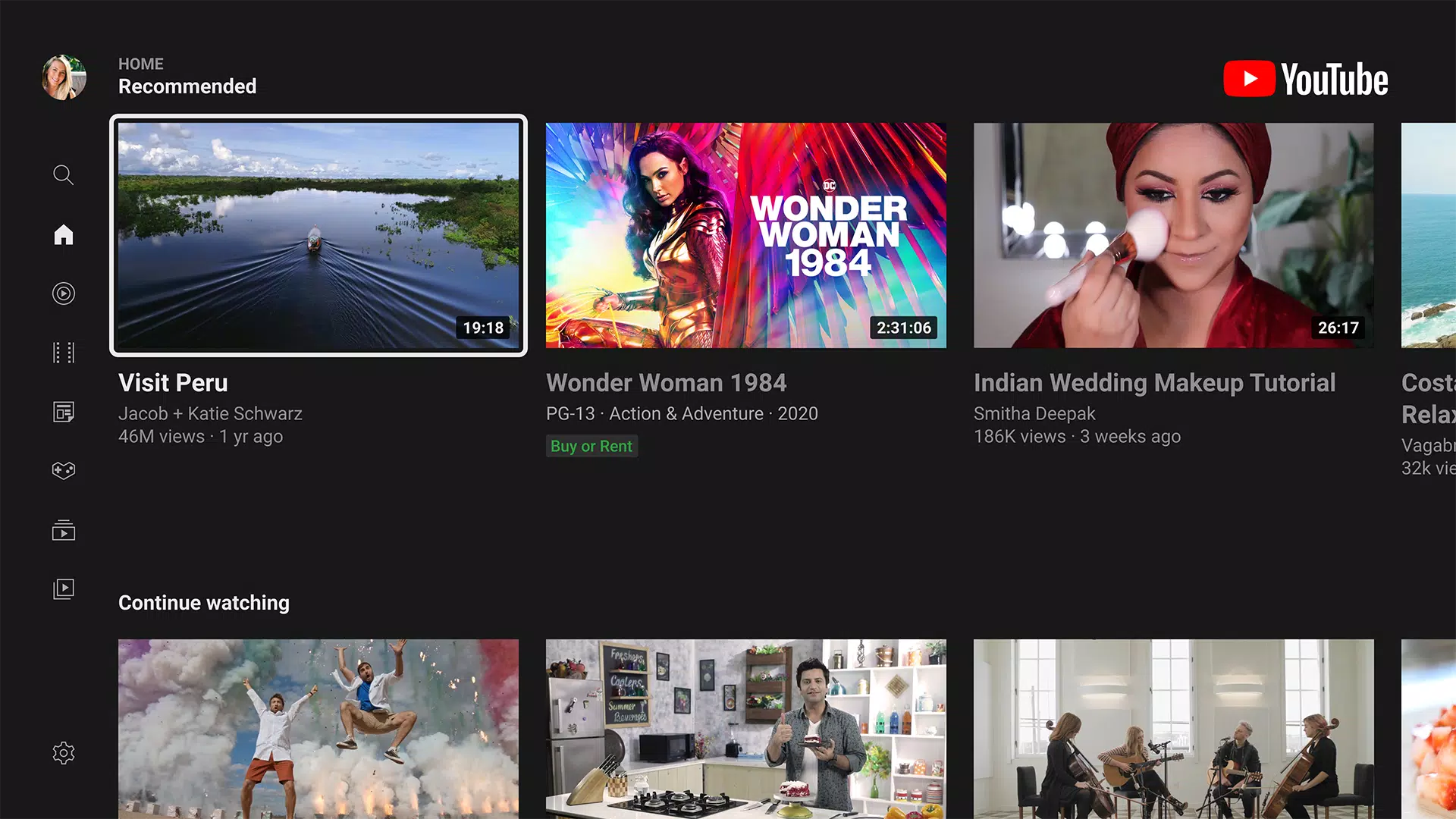 YouTube for Android TV应用截图第0张